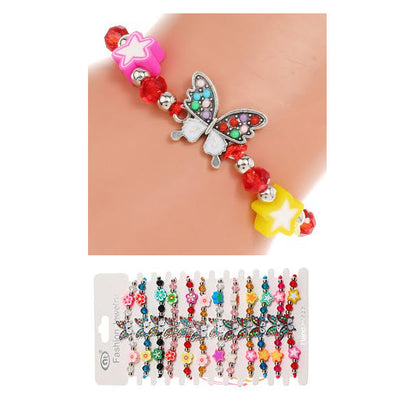 Butterfly Beads Bracelets 38871 (12 units)