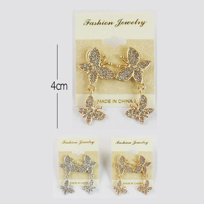 Butterfly Earrings 19698 (12 units)