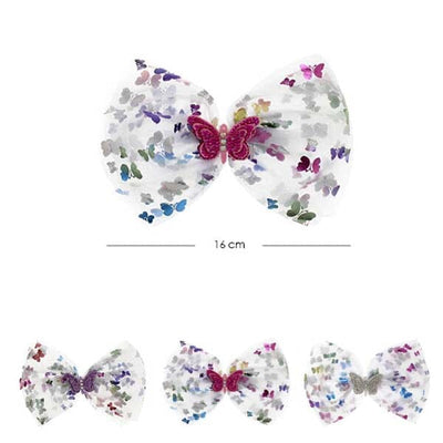 Butterfly Mesh Hair Bow 7448 ( 12 units)