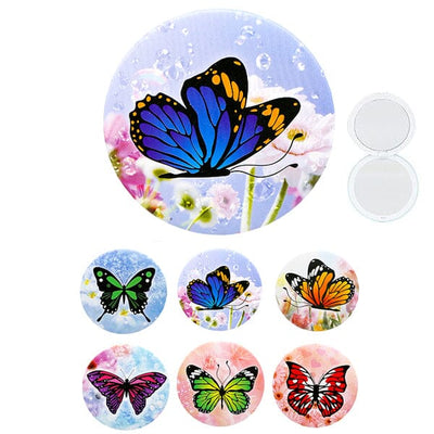 Butterfly Print Compact Mirrors 065BF ( 12 units)