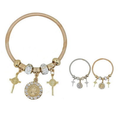 Catholic Charm Bracelets 0158GS (12 units)