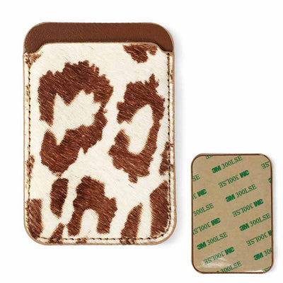 Cell Phone Stick On Card Wallet NC Brown (1 units)