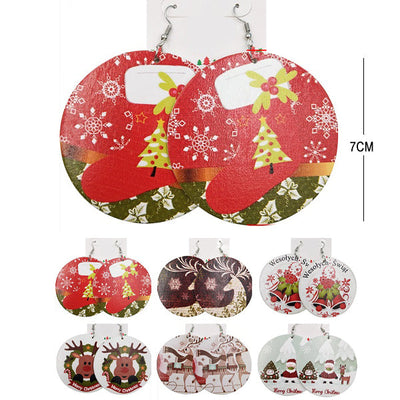 Christmas Round Shape Earrings 2272 (12 units)