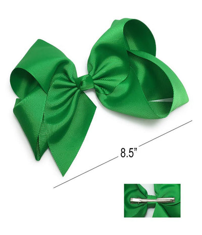 Classic X-Large Hair Bow Kelly Green (12 units)