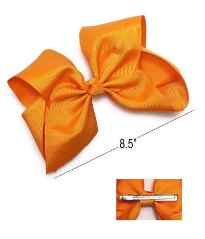 Classic X-Large Hair Bow Orange (12 units)