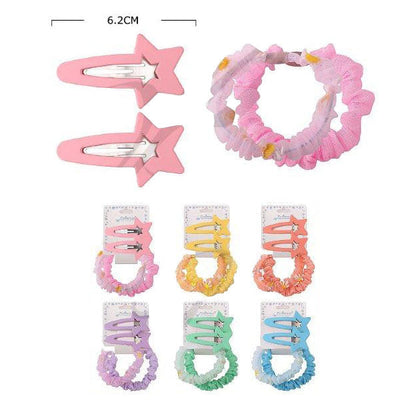 Cute Hair Tie With Pin Set 50740M (12 units)