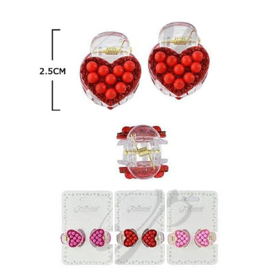 Cute Heart Shape Mini Clip 003 (12 units)