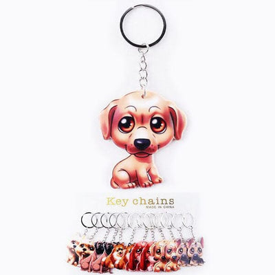 Cute Puppy Keychain 442 ( 12 units)