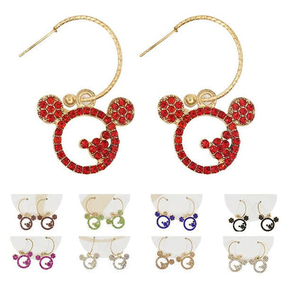 Cute Rhinestone Earring 0344GR9 (12 units)