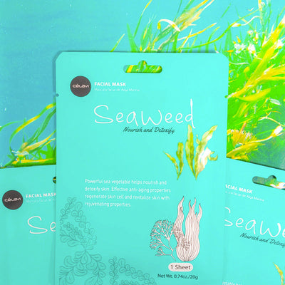 Essence Facial Sheet Mask Moisturizing Skin Care - Seaweed (24 units)