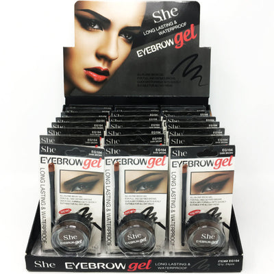 Eyebrow Gel Dark Brown (24 units)