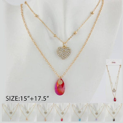 Fashion Layered Necklaces 1227Y (12 units)