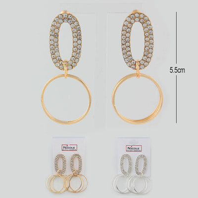 Fashion Rhinestone Earrings 1313 (12 units)