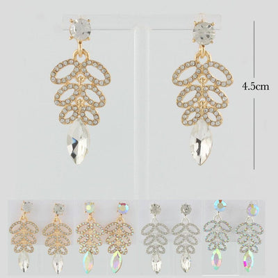 Fashion Rhinestone Earrings 1625GS (12 units)