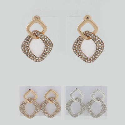 Fashion Rhinestone Earrings 3054 (12 units)