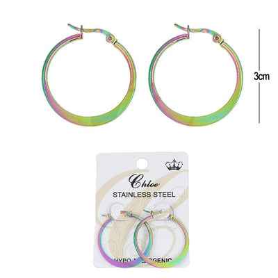 Fashion Stainless Steel Earrings 0035R-30 (12 units)