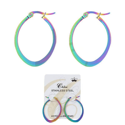 Fashion Stainless Steel Earrings 0049R-30 (12 units)
