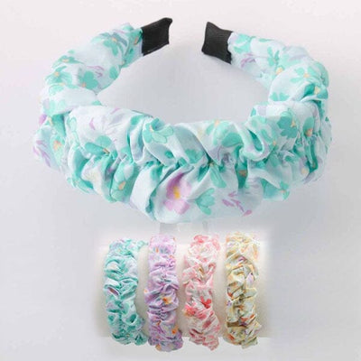 Floral Ruched Headband 12265 ( 12 units)