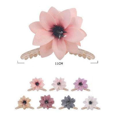 Flower Hair Jaw Clips 1008BN ( 12 units)