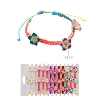 Flower String Bracelets 5064 (12 units)