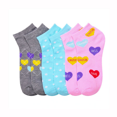 Heart Candy Kid's Mamia Spandex Socks Size 4-6 (12 units)