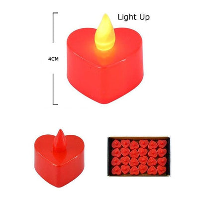 Heart Light Up Candle 015 (24 units)