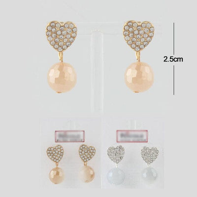 Heart Rhinestone Earring 1404 (12 units)