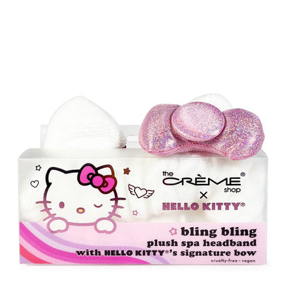 Hello Kitty Y2K Bling Bling Plush Spa Headband ( 1 unit)