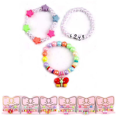 Kids Cute Charm 3PC Bracelets 4257 (12 units)