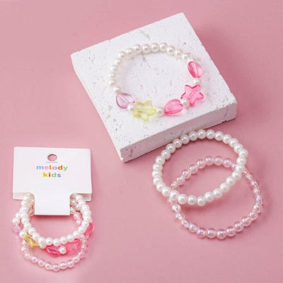 Kids Pearl Shaped Beads Bracelets 5952 (12 units)