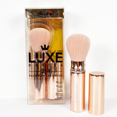Luxe Basics Retractable Face Powder Brush #214 (12 units)