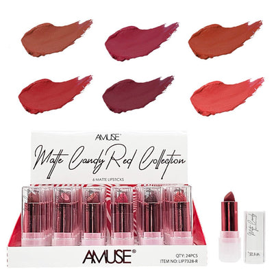 Matte Candy Red Collection Lipstick 7328-R (24 units)