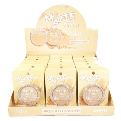 Matte Finish Pressed Powder (24 units)