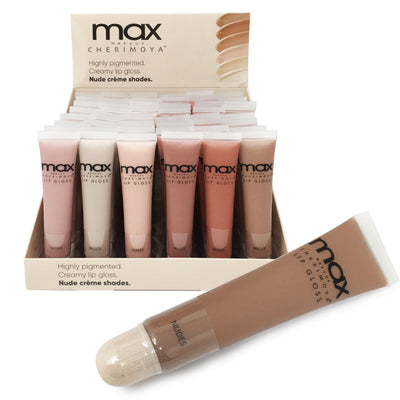 Max Highly Pigmented Creamy Lip Gloss - NUDES (48 units)