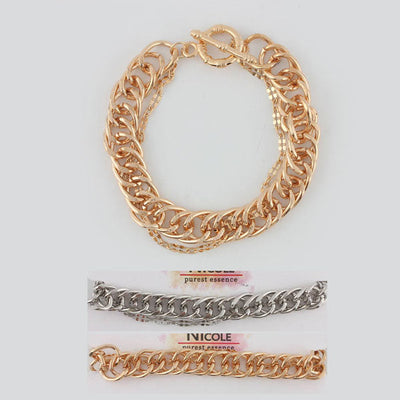 Metallic Chain Bracelets 1295 (12 units)