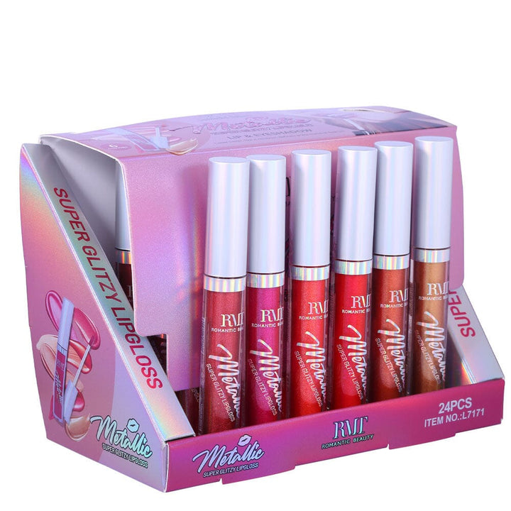 Metallic Super Glitzy Eyeshadow & Lip Gloss (24 units