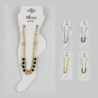 Multi Chain Anklet 3032 ( 12 units)