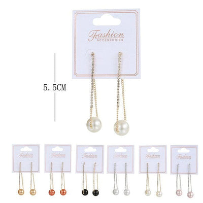 Pearl Drop Earrings 1404 (12 units)