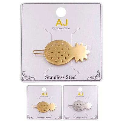 Pineapple Stainless Steel Hair Pin 1002 (12 units)