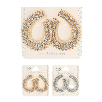 Rhinestone Earrings 37317 (12 units)