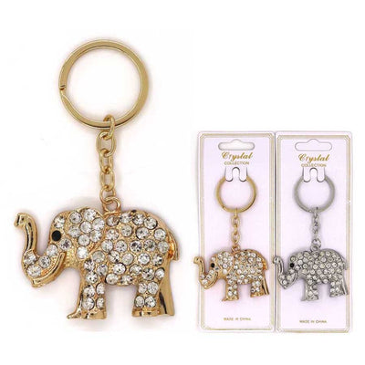 Rhinestone Elephant Key Chain 0362GWC (12 units)