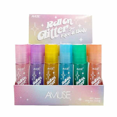 Roll On Glitter for Face Body & Hair ( 36 units)