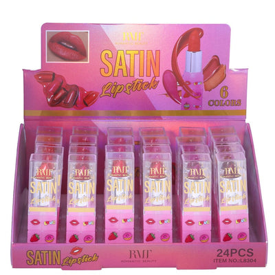 Satin Solid Lipstick Reds (24 units)