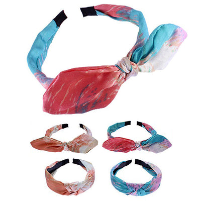 Satin Tie Dye Headband 0240R (12 units)