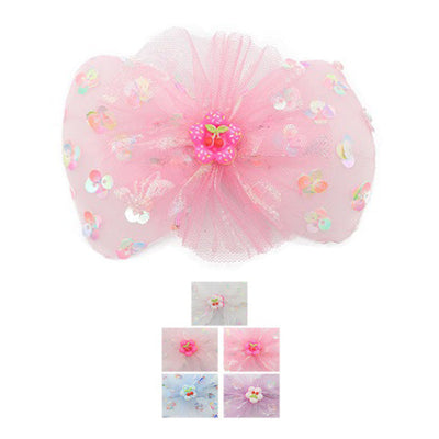 Sequin Layered Hair Bow 3375 (12 units)