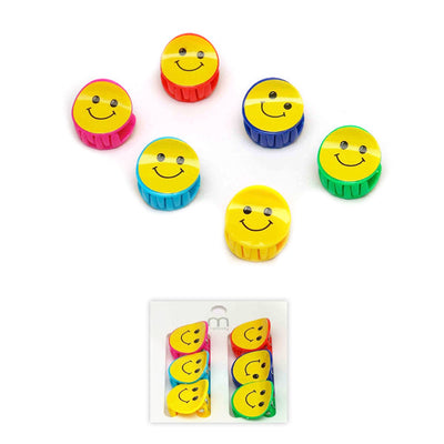 Smiley Face Mini Hair Clip Set 9005 (12 units)