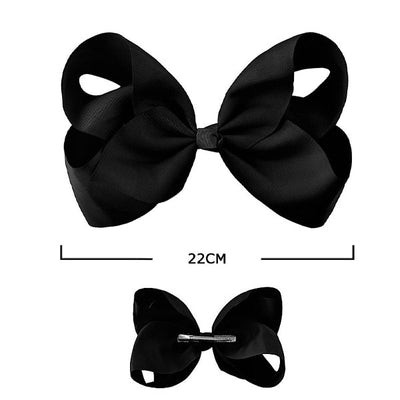 Solid Color Classic Hair Bow (12 units)