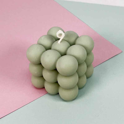 Soy Wax Bubble Candle Gray (1 unit)