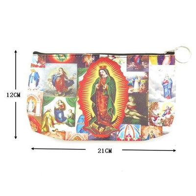 Virgin Mary Printed Pouch Bag ( 12 units )